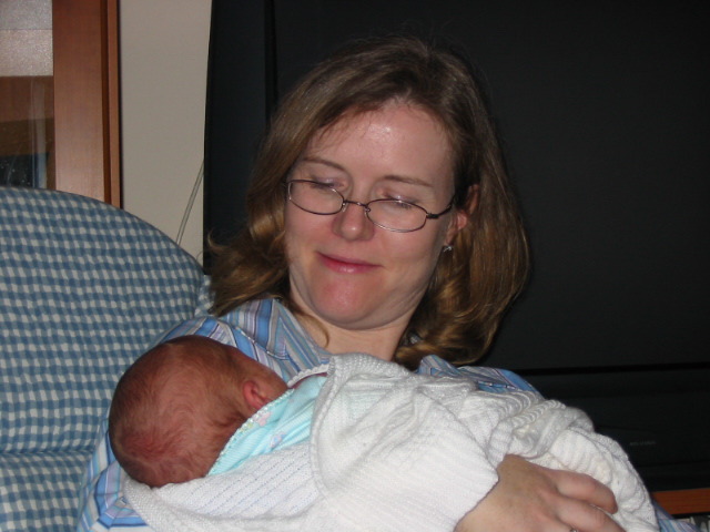 Kristen and nephew Charles up close