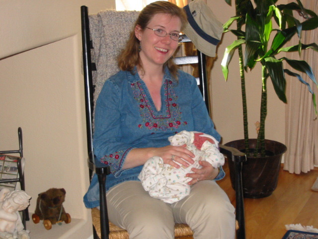 Kristen with baby Charles