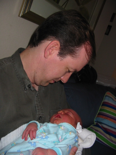 Steve with baby Charlie