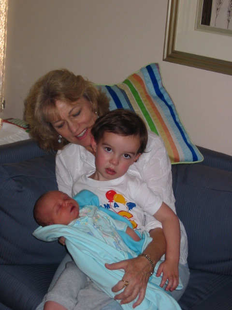 Grandma Mary w/ Ryan and Charles