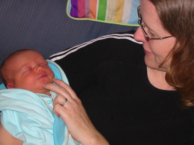 Kristen w/ baby