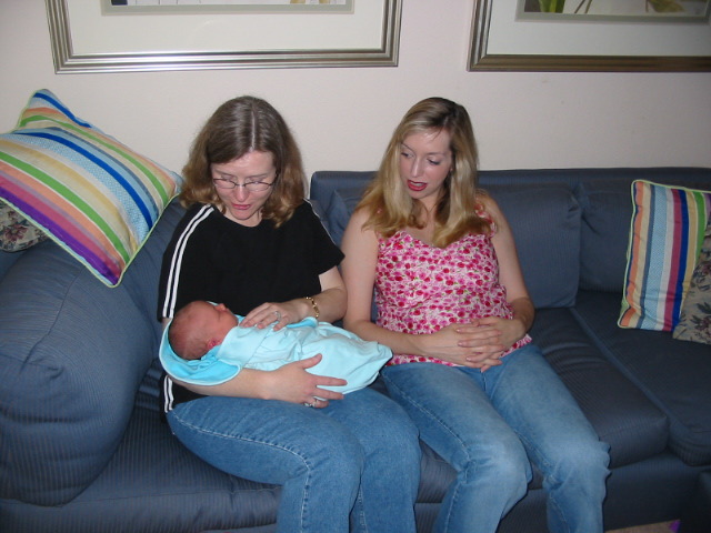 Kristen & Kathleen w/ baby