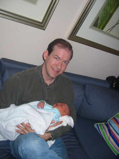 Steve with baby Charlie