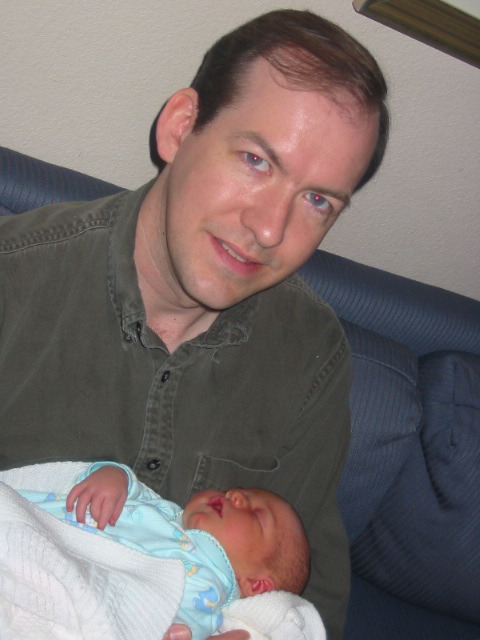 Steve with baby Charlie