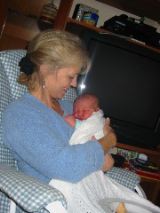 Mary Hopf and grandbaby Charles