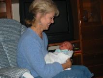 Mary Hopf and grandbaby Charles