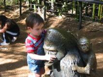 Ryan & gorilla statue - 2